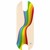 מדבקה למשטח עץ של קורקינט שיאומי בעיצוב Rainbow Wave